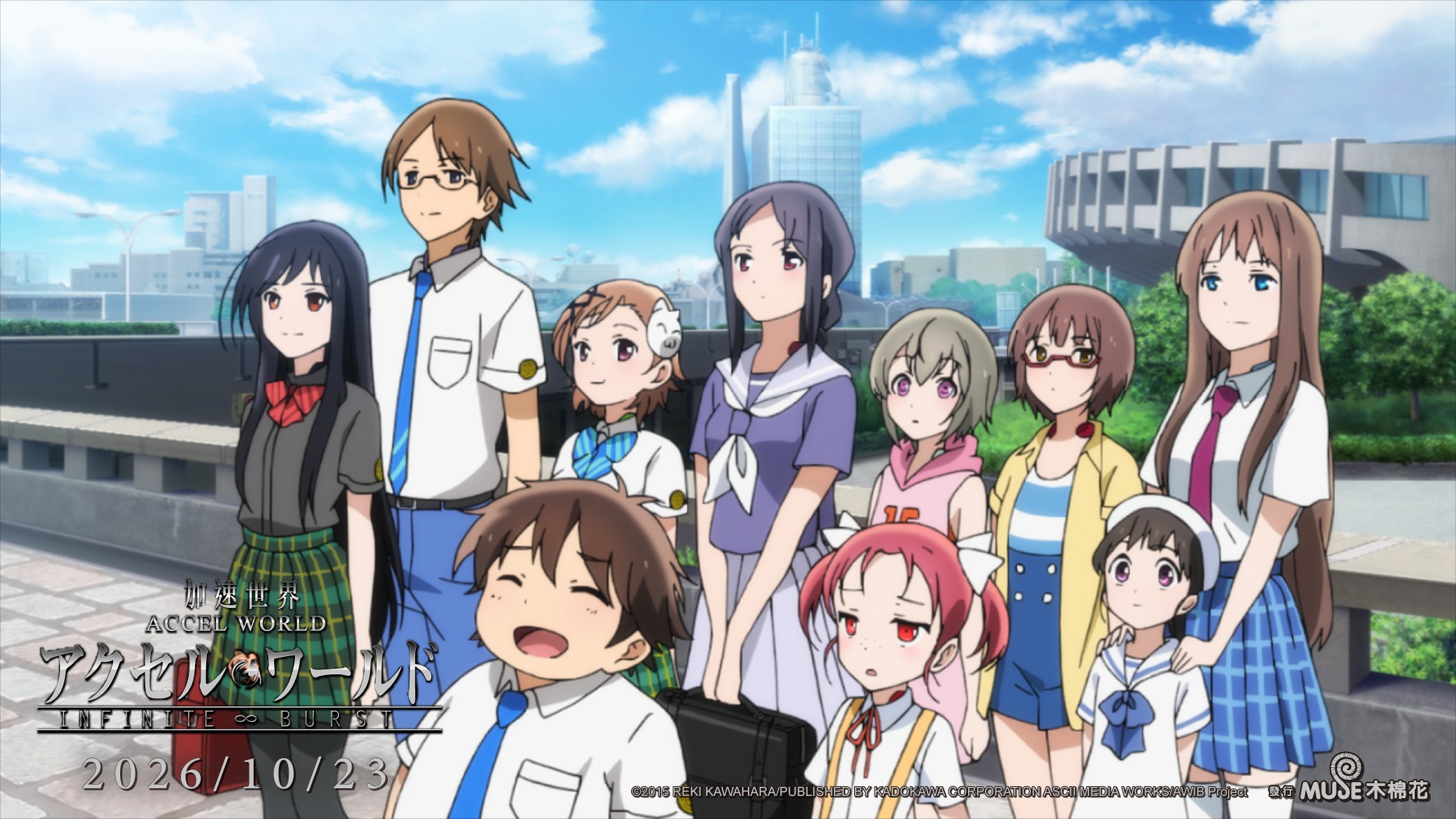《加速世界 劇場版 INFINITE BURST》劇照,眾多角色登場